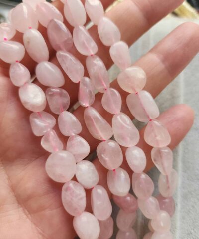 8-10 MM Amorf Doğal Pembe Kuvars Taşı