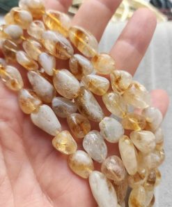 8-10 MM Amorf Doğal Sitrin Taşı
