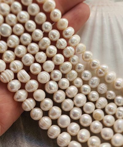8 9 Mm Dogal Beyaz Barok İnci