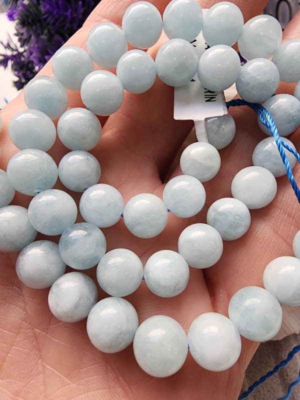 8 MM AAA Akuamarin Doğal Taş - Görsel 5