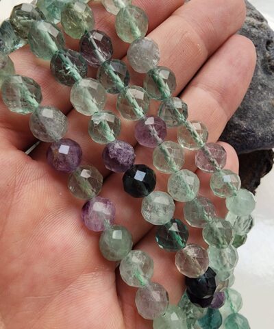 8 MM AAA Fasetli Florit Doğal Taş