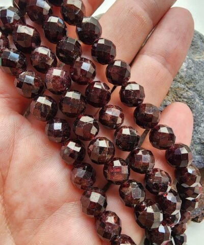 8 MM AAA Fasetli Granat Doğal Taş
