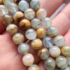 8 Mm Afrika Amazonit Dogal Tas