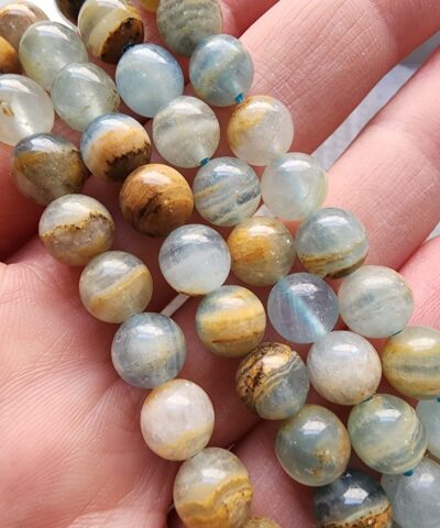 8 Mm Afrika Amazonit Dogal Tas