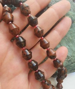 8 MM Amorf Bombeli Arpa Ateş Jasper Taşı