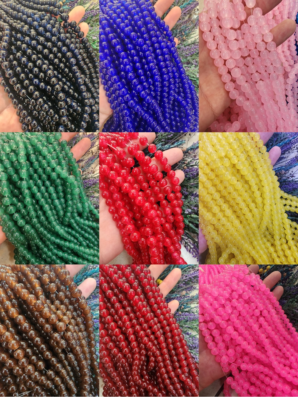 8 Mm Cam Boncuk Tesbih Boncuklari