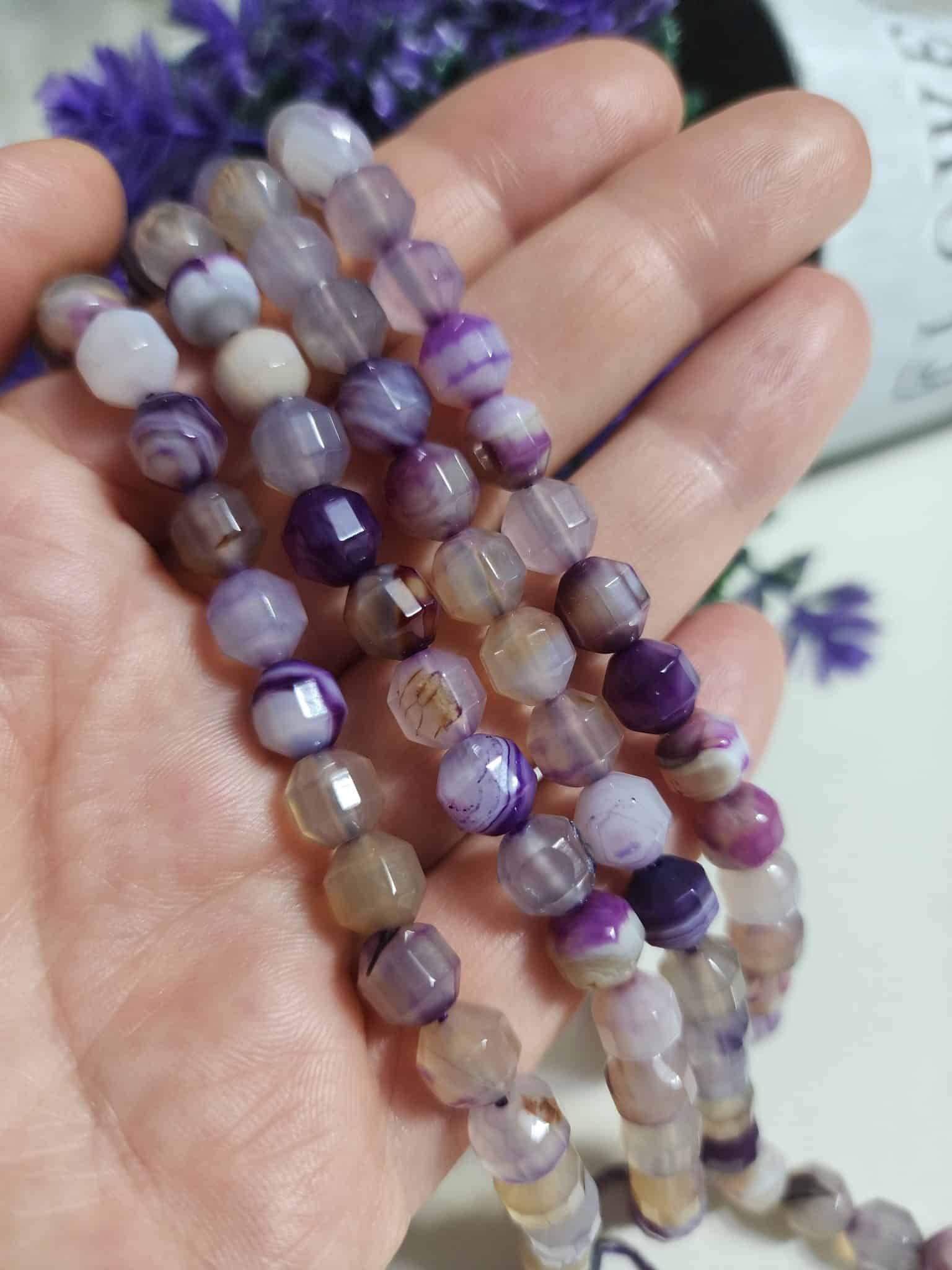 8 Mm Cokgen Mor Akik Dogal Tasi 2