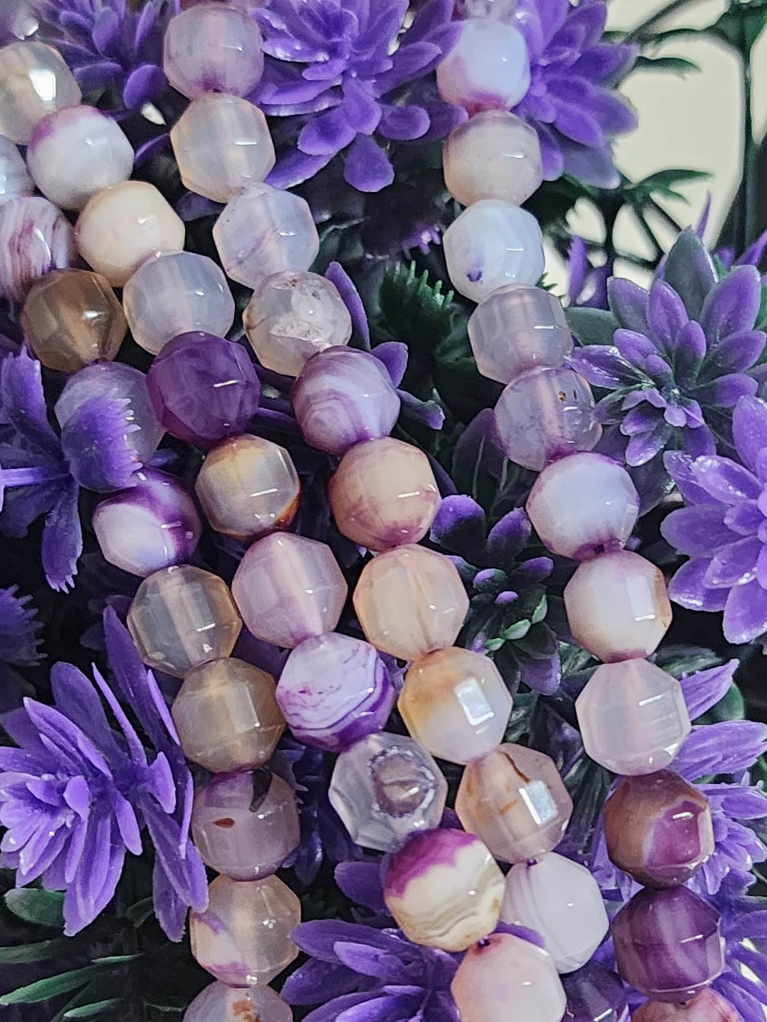 8 Mm Cokgen Mor Akik Dogal Tasi