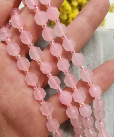 8 Mm Cokgen Pembe Kuvars Tasi