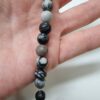 8 Mm Damarli Akik Dogal Tas Boncuk 504
