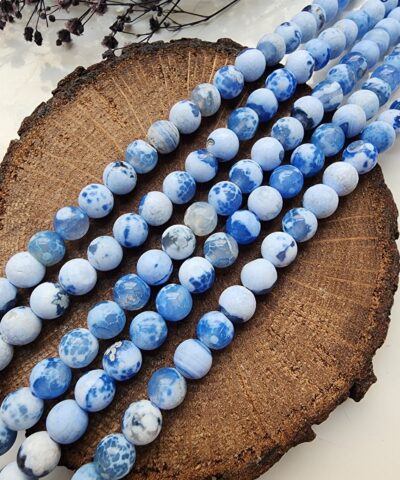 8 Mm Damarli Akik Dogal Tas Boncuk 505 1