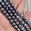 8 Mm Dogal Siyah İnci Barok