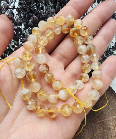 8 Mm Dunya Sitrin Dogal Tas Dizi