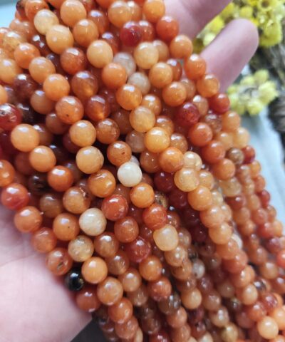 8 MM Faset Akik Ceyt Kuvars Taşı