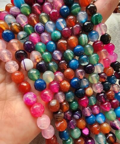 8 MM Çakra Fasetli Akik Taşı