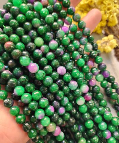 8 MM Faset Çim Mix Ceyt Kuvars Taşı