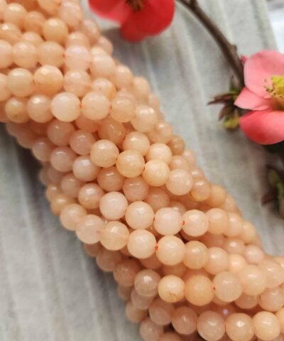 8 MM Faset Kalsit Ceyt Kuvars Taşı