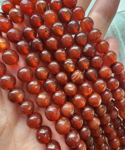 8 Mm Faset Karnelyan Akik Tasi