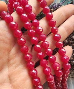 8 MM Faset Kesim Yakut Doğal Taş