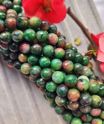 8 MM Faset Krizopras Ceyt Kuvars Taşı