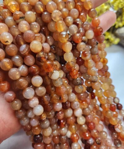 8 MM Faset Pudra Mix Akik Taşı