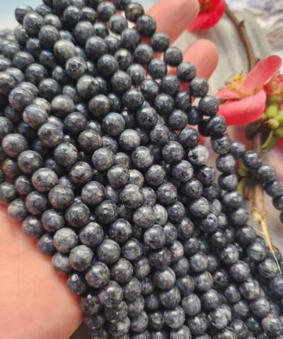 8 MM Faset Siyah Benekli Ceyt Kuvars Taşı