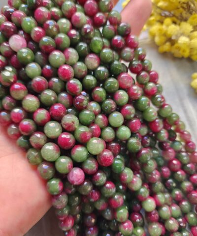 8 MM Faset Yeşil Mix Ceyt Kuvars Taşı