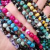 8 Mm Fasetli Damarli Akik Dogal Tas Boncuk 4