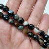 8 Mm Fasetli Damarli Akik Dogal Tas Boncuk 509