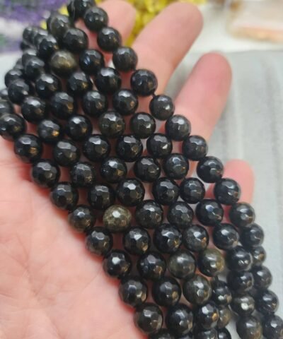 8 MM Fasetli Obsidyen Taşı