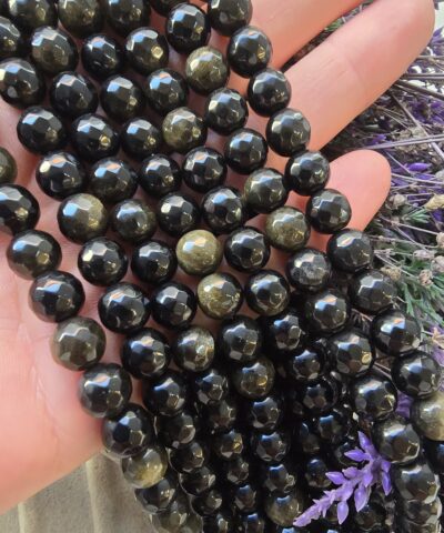 8 Mm Fasetli Obsidyen Tasi 4