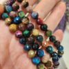 8 Mm Fasetli Renkli Kaplan Gozu Tasi 2