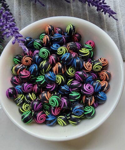8 MM Fosfor Renkli Girdap Top Boncuklar