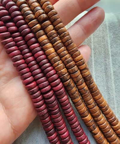 8 MM UD Ağacı Rondela Doğal Boncuk