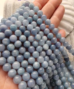 8 MM İndigo Akua Kuvars Dizi Doğal Taş