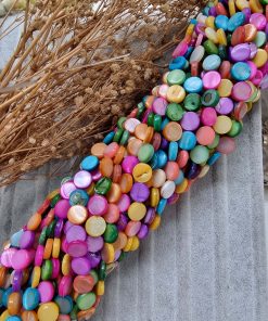 8 MM Karışık Renkli Yuvarlak Sedef