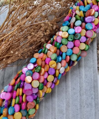 8 MM Karışık Renkli Yuvarlak Sedef