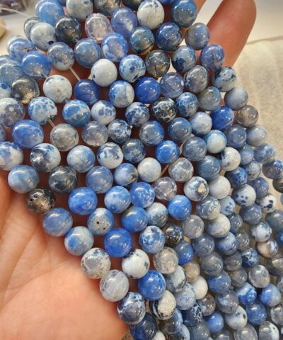 8 Mm Kure İndigo Akik Dogal Tas