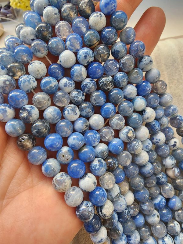 8 Mm Kure İndigo Akik Dogal Tas