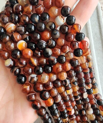 8 Mm Kure Kahve Akik Tasi