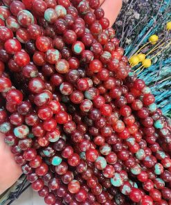 8 MM Küre Krizopras Ceyt Kuvars Taşı