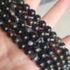 8 Mm Kure Siyah Damarli Akik Dogal Tas