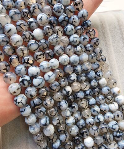 8 Mm Kure Siyah İndigo Akik Tasi