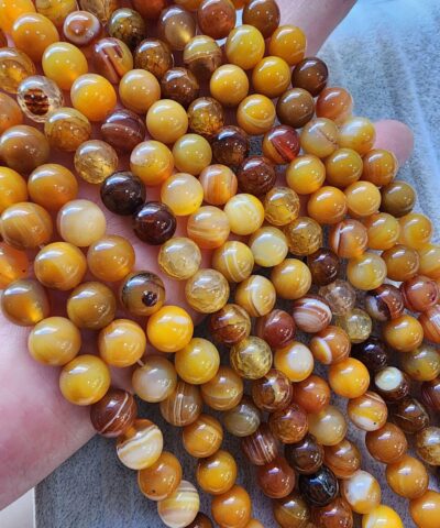 8 Mm Kure Turuncu Akik Tasi 2