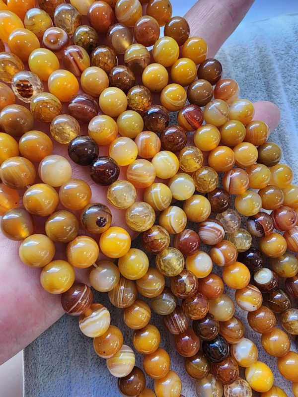 8 Mm Kure Turuncu Akik Tasi 2