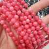 8 Mm Kuvars Rodokrozit Renkli Dogal Tas
