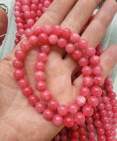 8 Mm Kuvars Rodokrozit Renkli Dogal Tas 2