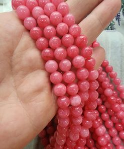 8 MM Kuvars Rodokrozit Renkli Doğal Taş