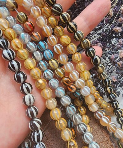 8 Mm Kuvarsli Akik Dogal Tas 4