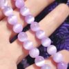 8 Mm Lila Selenit Dogal Tas Dizi
